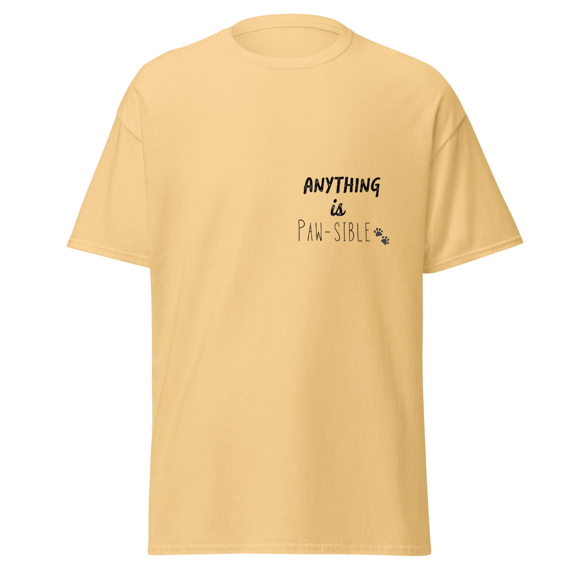 Geschenk für Hundeliebhaber mit Anything is Paw-sible Motiv
