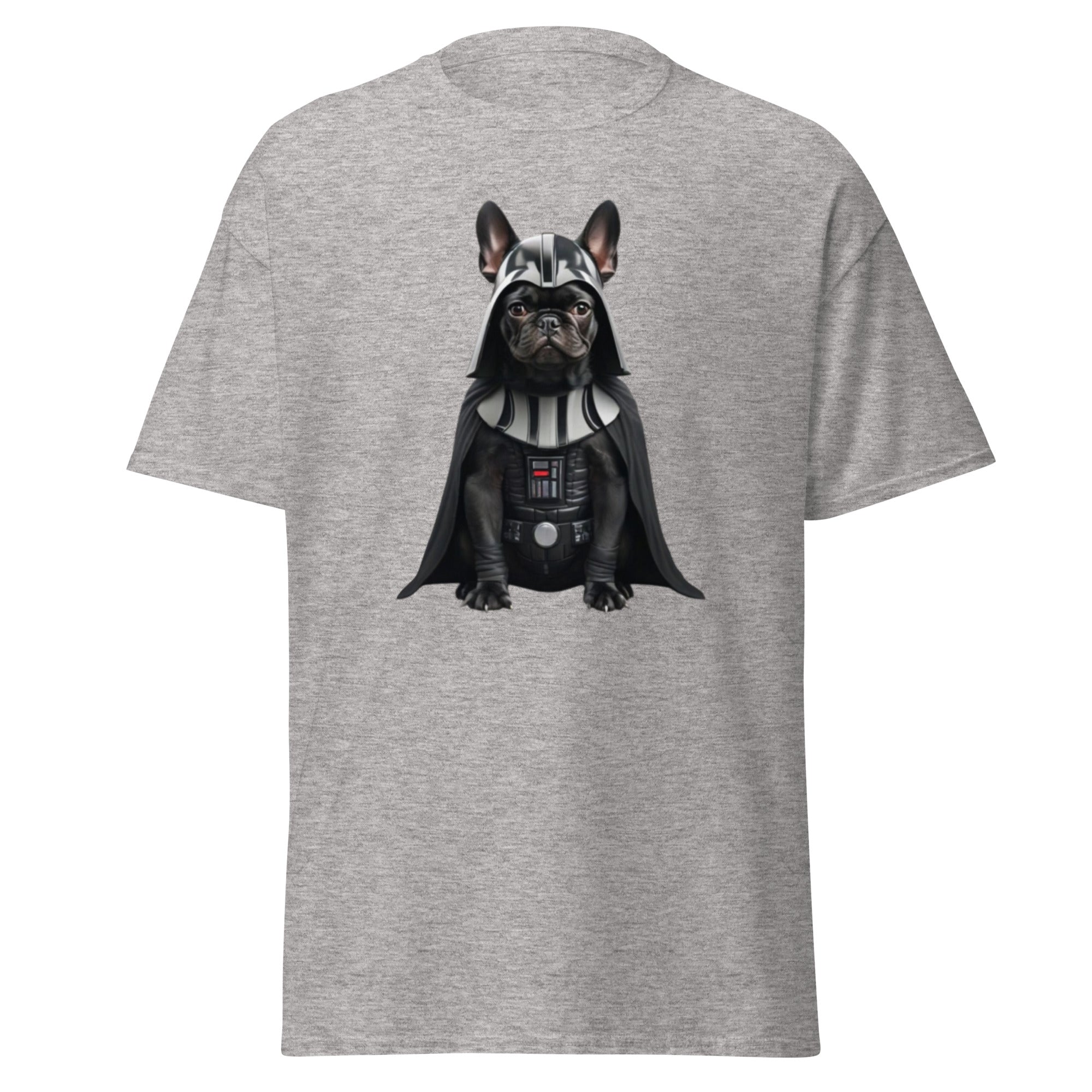 Unisex T-Shirt mit Französischer Bulldogge im galaktisch inspirierten Outfit