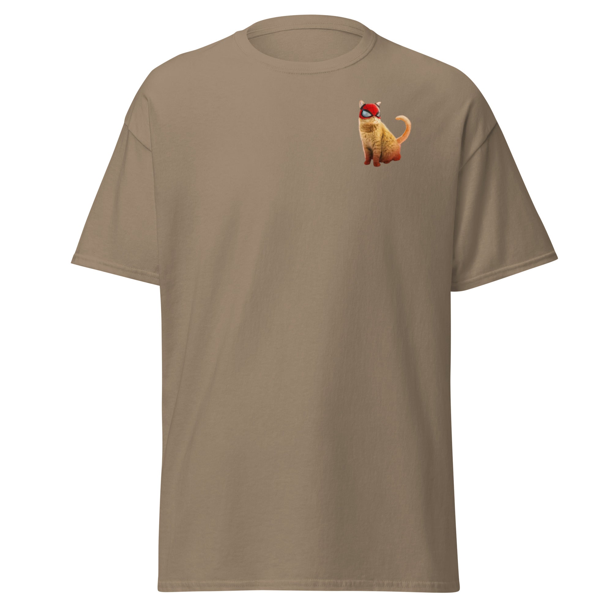 Baumwoll T-Shirt mit originellem Katzenmotiv
