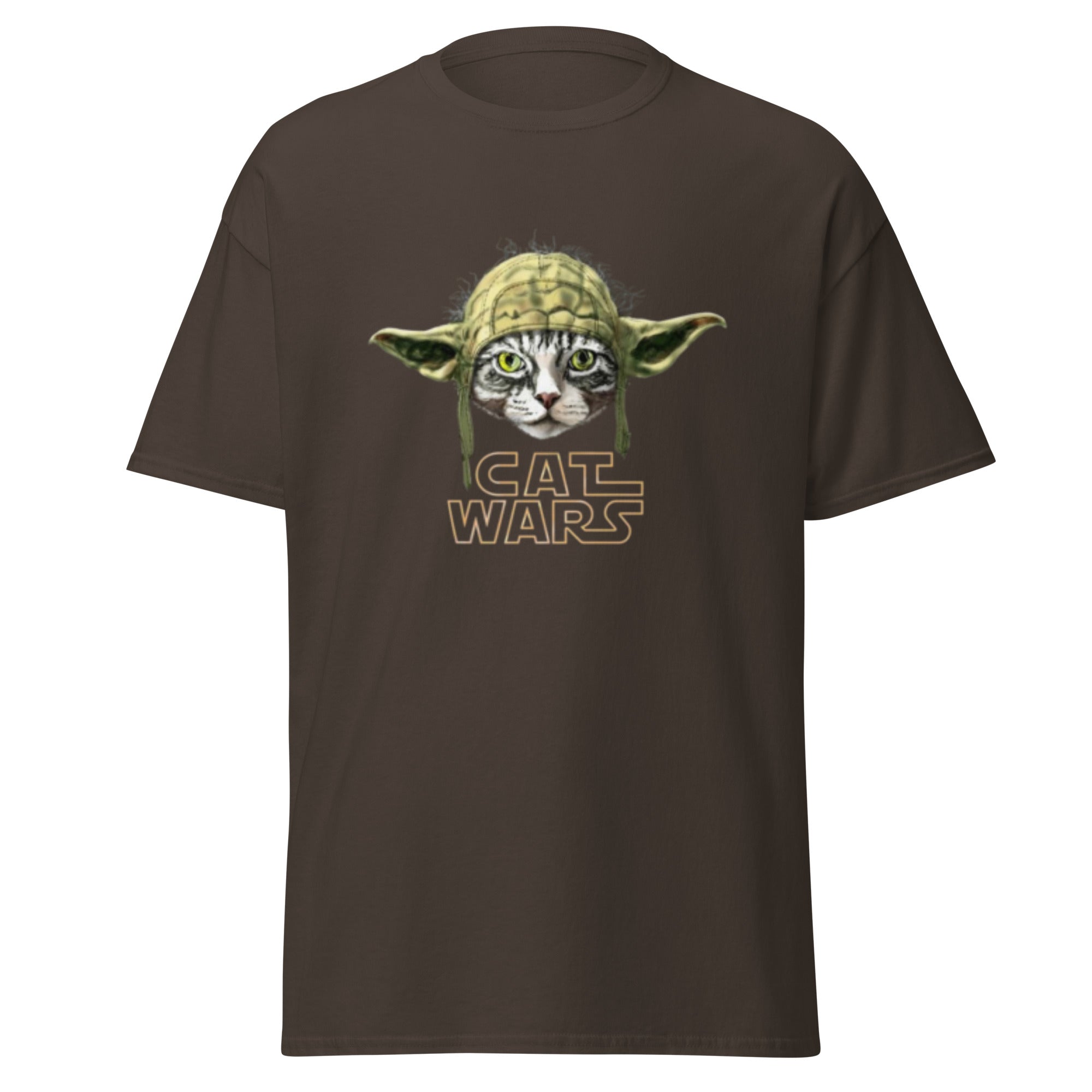 Unisex Baumwollshirt mit Cat Wars Design
