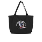 Geräumige Baumwolltasche mit Hundemotiv