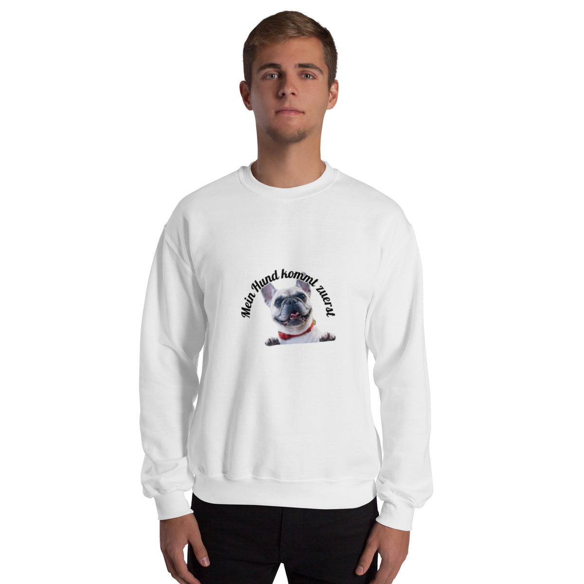 Gemütlicher Pullover mit Hunde-Motiv