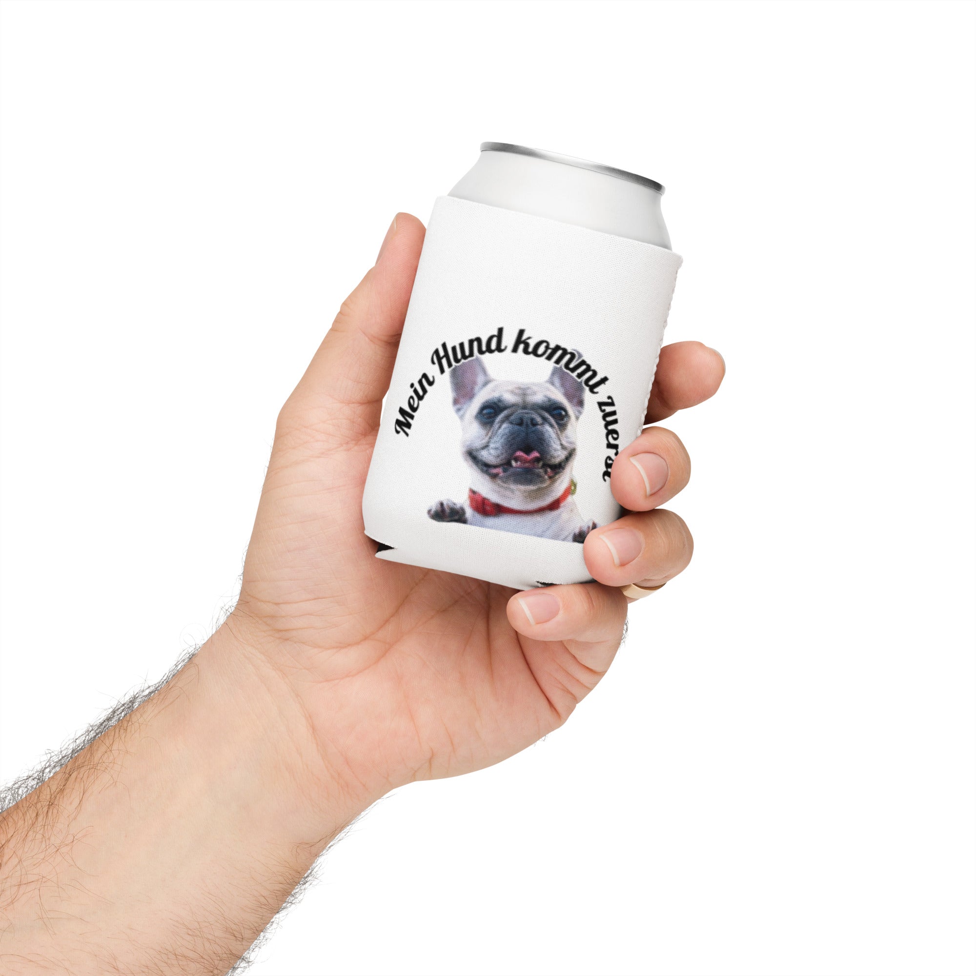 Dosenkühler mit Französischer Bulldogge für kalte Getränke