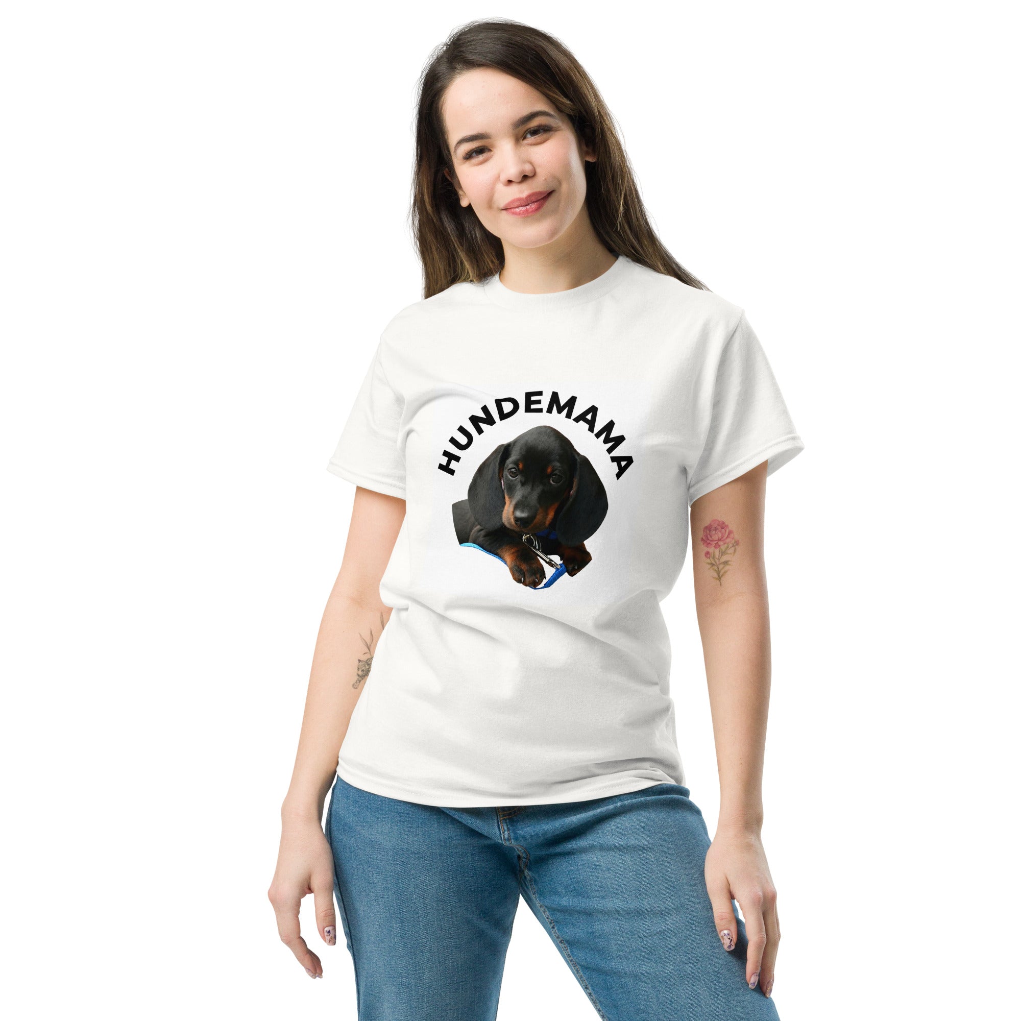 Hundemama T-Shirt mit Dackel Motiv für Hundeliebhaberinnen
