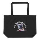 Stofftasche mit dem Aufdruck „Mein Hund kommt zuerst“ und Französischer Bulldogge